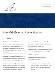 MariaDB External Authentication