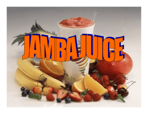 Jamba Juice - Radford University