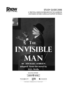 The invisible man - Shaw Festival Theatre