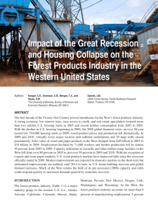 Impact of the Great Recession and Housing Collapse on the Forest