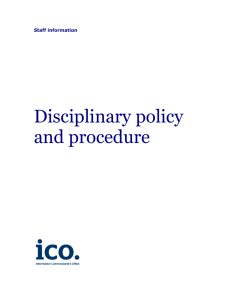 Disciplinary PDF - Information Commissioner's Office