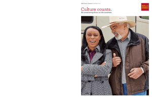 Wells Fargo & Company Annual Report 2014—Culture counts: An