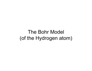 2. The Bohr Model