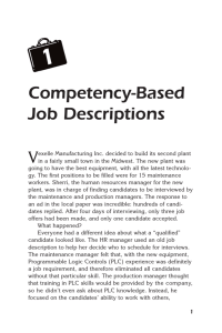 Competency-Based Job Descriptions