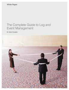 The Complete Guide to Log and Event Management