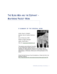 The Blind Men and the Elephant eBook Summary