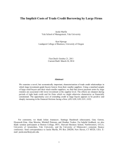 The Implicit Costs of Trade Credit Borrowing by