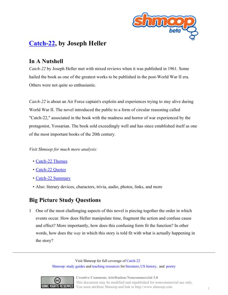 Реферат: Catch22 Essay Research Paper In Catch22 Joseph
