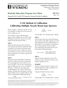 1/128 Method of Calibration - University of Wyoming Cooperative