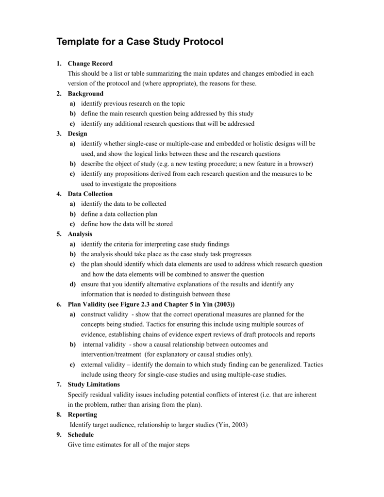 case study research protocol example