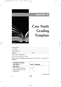 Case Study Grading Template - Power's Case Study Analysis and