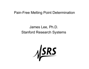 DigiMelt vs MelTemp - Stanford Research Systems