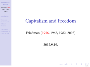 Capitalism and Freedom