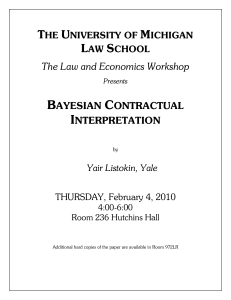 Bayesian Contractual Interpretation
