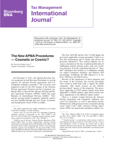 The New APMA Procedures — Cosmetic or