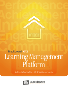 Blackboard Learning Management Platform