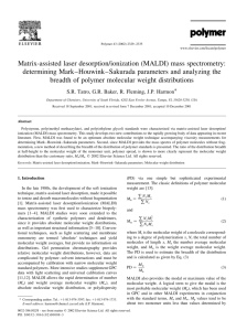 Matrix-assisted laser desorption/ionization (MALDI) mass