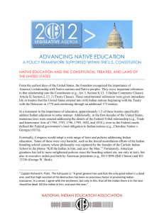 advancing native education - National Indian Education Association