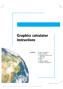 Graphics calculator instructions
