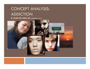 concept analysis: addiction - New Mexico Center for Nursing