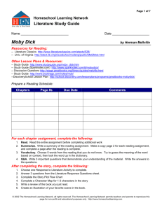 Moby Dick - Homeschool Learning Network