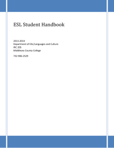 ESL Student Handbook - middlesexcc.edu