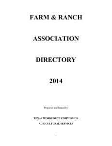 Farm and Ranch Association Directory