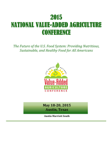 May 18-20, 2015 Austin, Texas - Agricultural Marketing Resource