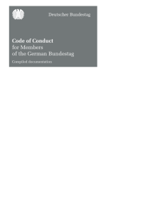 Code of Conduct for Members of the German Bundestag (pdf | 714