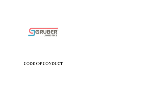 Code-of-Conduct - GRUBER Logistics