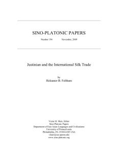 Justinian and the International Silk Trade - Sino