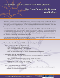 Neobladder - Bladder Cancer Advocacy Network
