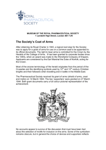 The Society's Coat of Arms - Royal Pharmaceutical Society