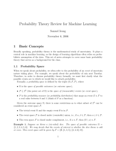 Probability Theory Review for Machine Learning