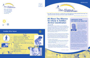 Spring 2014 - The Alliance For Infants and Toddlers