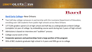 Bard Early College-‐ New Orleans