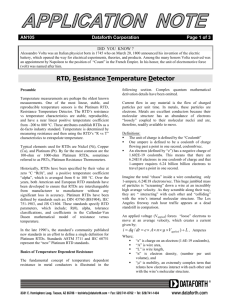 rtd, resistance temperature detector