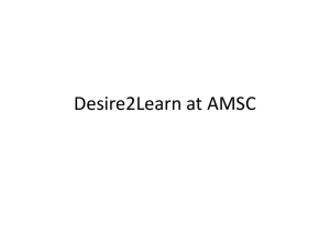 Desire2Learn at AMSC PPT