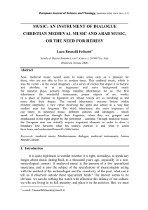 an instrument of dialogue christian medieval music and arab music