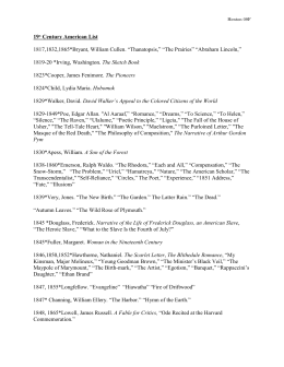 Characteristics Of A Slave Narrative Chart