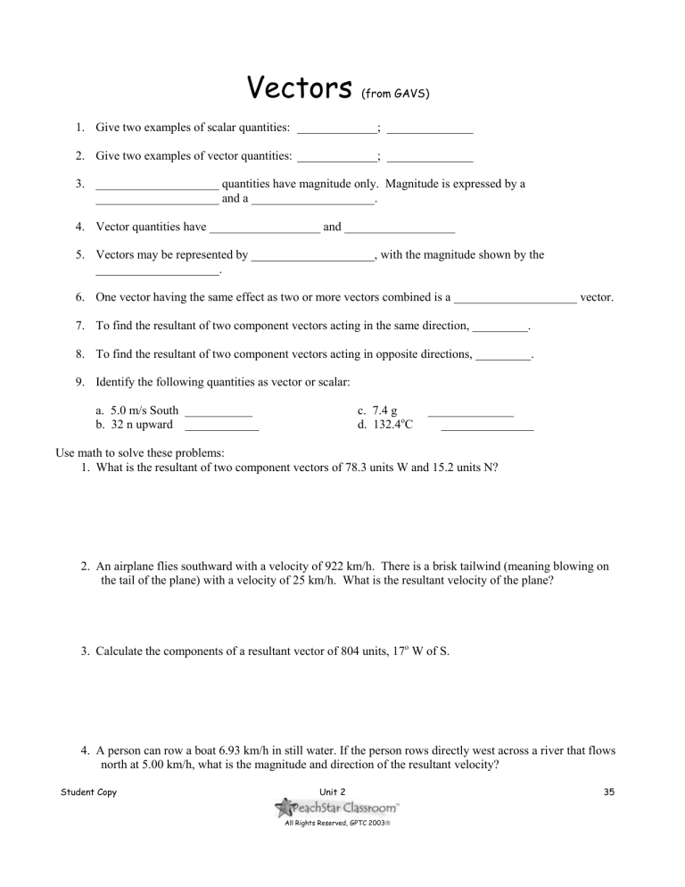 Give Three Examples Of Scalar Quantities