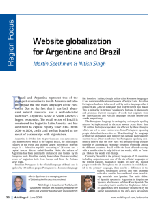 Website globalization for Argentina and Brazil pdf