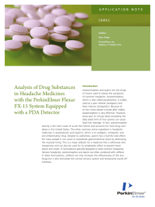 Analysis of Drug Substances in Headache Medicines