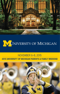University of Michigan 2015-2016 Guide for Parents