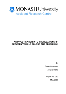 An Investigation into the Relationship between Vehicle Colour and