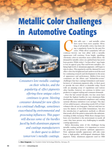 Metallic Color Challenges in Automotive Coatings
