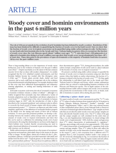 Woody cover and hominin environments in the past 6 million years