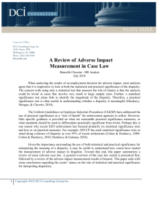 A Review of Adverse Impact Measurement in Case