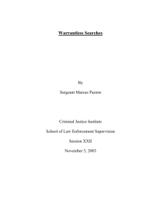 Warrantless Searches