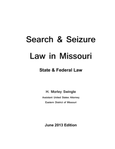 Search & Seizure Law in Missouri